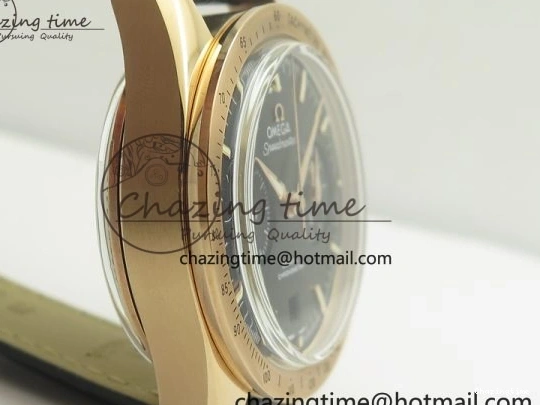 0223 Speedmaster ’57 Co-Axial RG OMF 1:1 Best Edition Black Dial On Leather Strap A9300 (Free Leather Strap) Resilient 8064